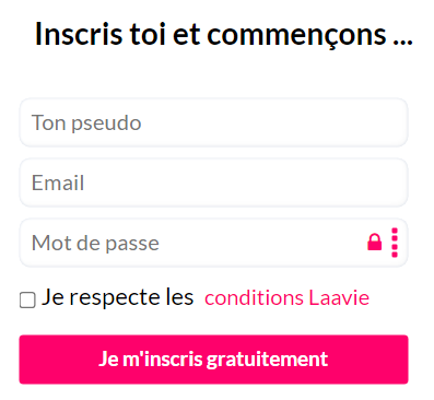 Inscription Laavie