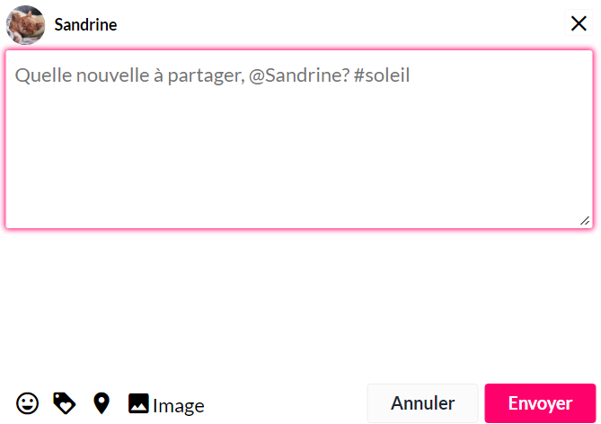 formulaire écrire nouvelle Laavie